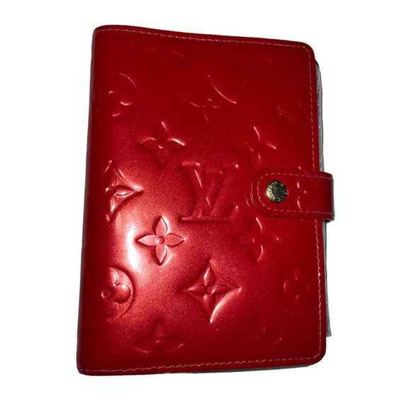 Louis Vuitton Red Vernis Leather Small Ring Agenda Cover - Picture 16 of 16